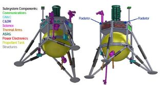 A preliminary design for a robotic mission that could hop its way across the surface of Neptune's moon Triton.
