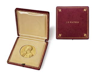 Watson's Nobel Prize medal.