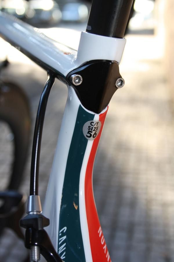 The tidy seatpost clamp is neatly integrated into the frame's sleek lines.