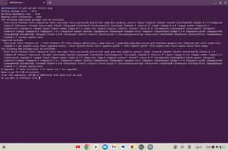 Linux terminal on Chromebook