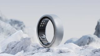 The Oura Ring in titanium
