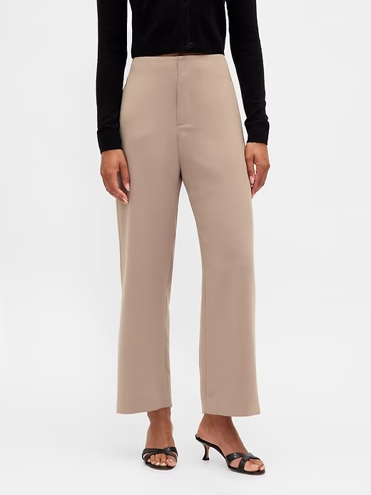 Gap, High Rise Twill Straight Ankle Pants (Were $90)