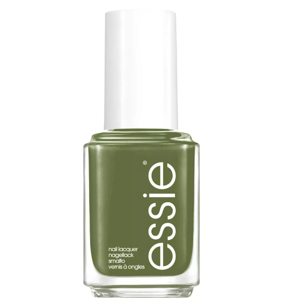 Essie Nail Polish 789 Win Me Over, Muted Khaki Green Colour, High Shine and High Coverage 13.5 Ml