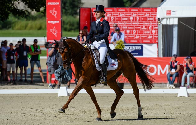 WEG eventing dressage times