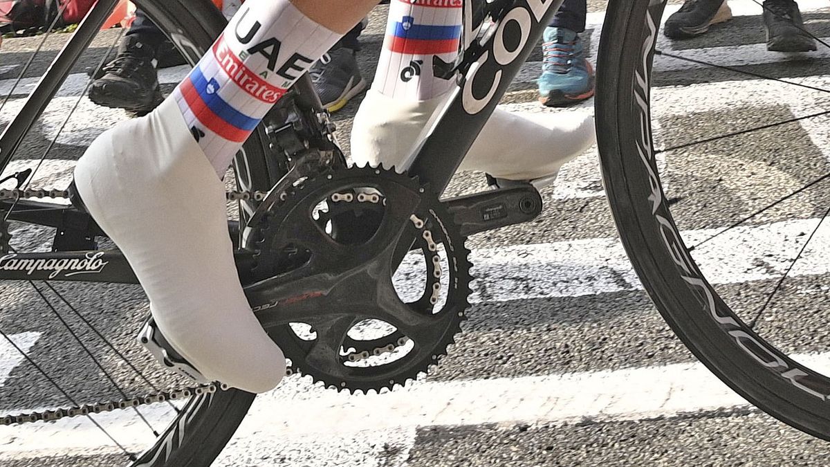 Tadej Pogacar no power meter
