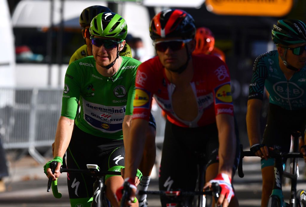 Sam Bennett (Deceuninck-Quickstep) lost the green jersey on stage 7