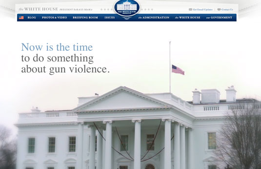 The White House effortlessly disappears into the background as you scroll