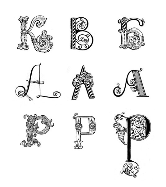 drop cap designs
