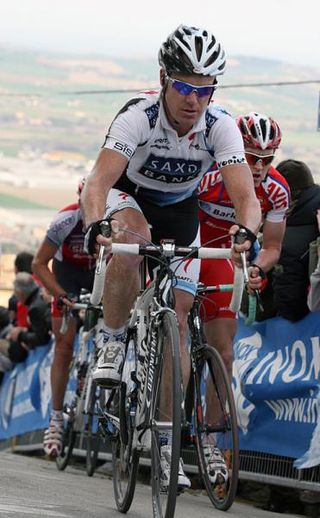 Stuart O'Grady (Saxo Bank) at the 2009 Tirreno-Adriatico.