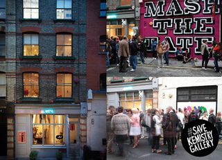 Friends of Kemistry outside its current home on Charlotte St, Shoreditch