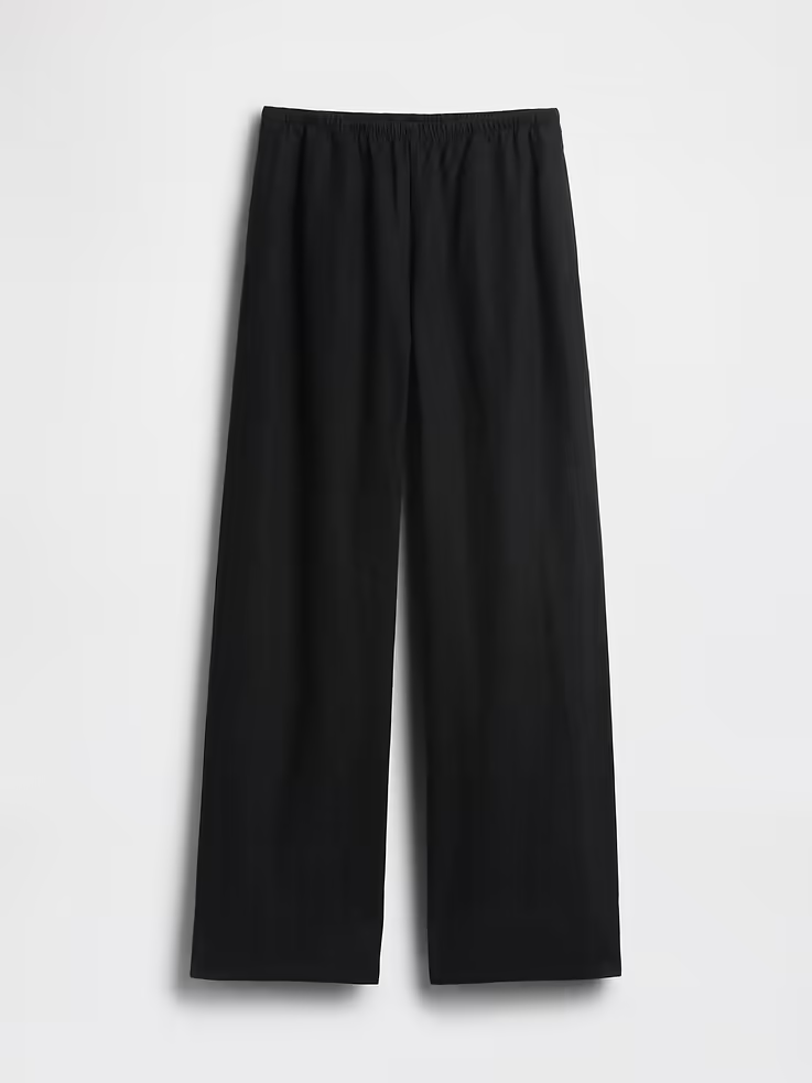 Gap, Linen-Blend Easy Wide-Leg Pants