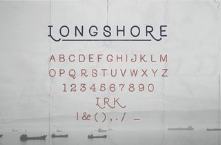 Longshore font