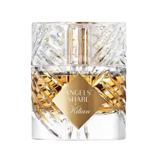 A product shot of a bottle of KILIAN PARIS Angel's Share Eau de Parfum on a white background