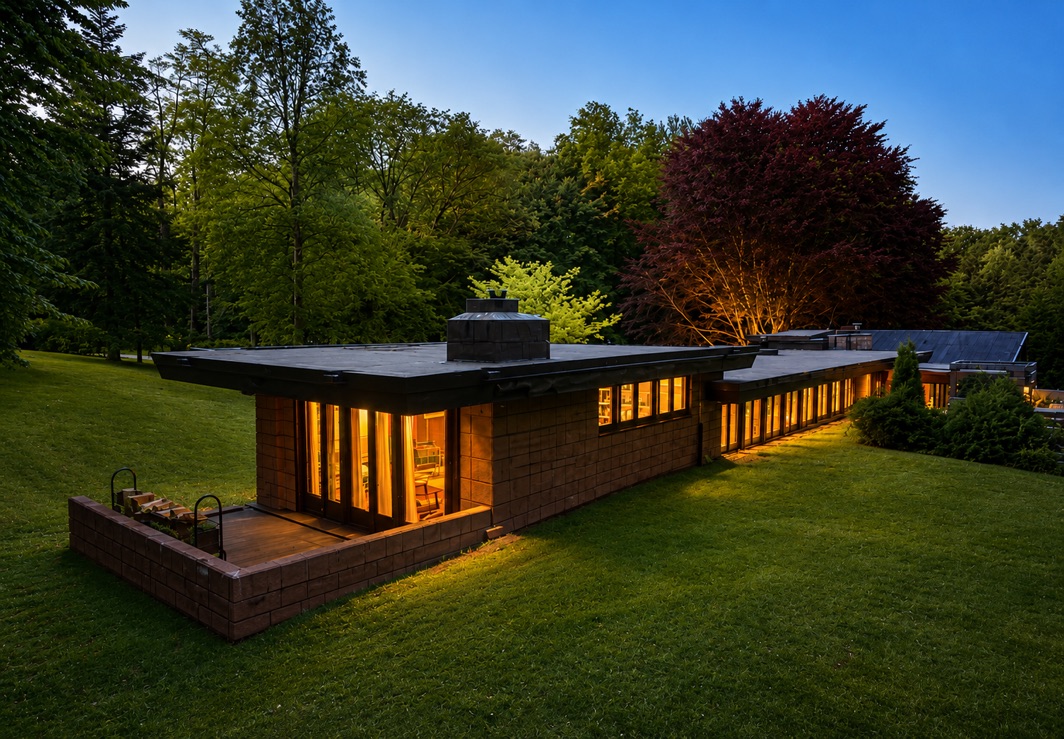 Samuel Eppstein residence, Michigan, Frank Lloyd Wright 