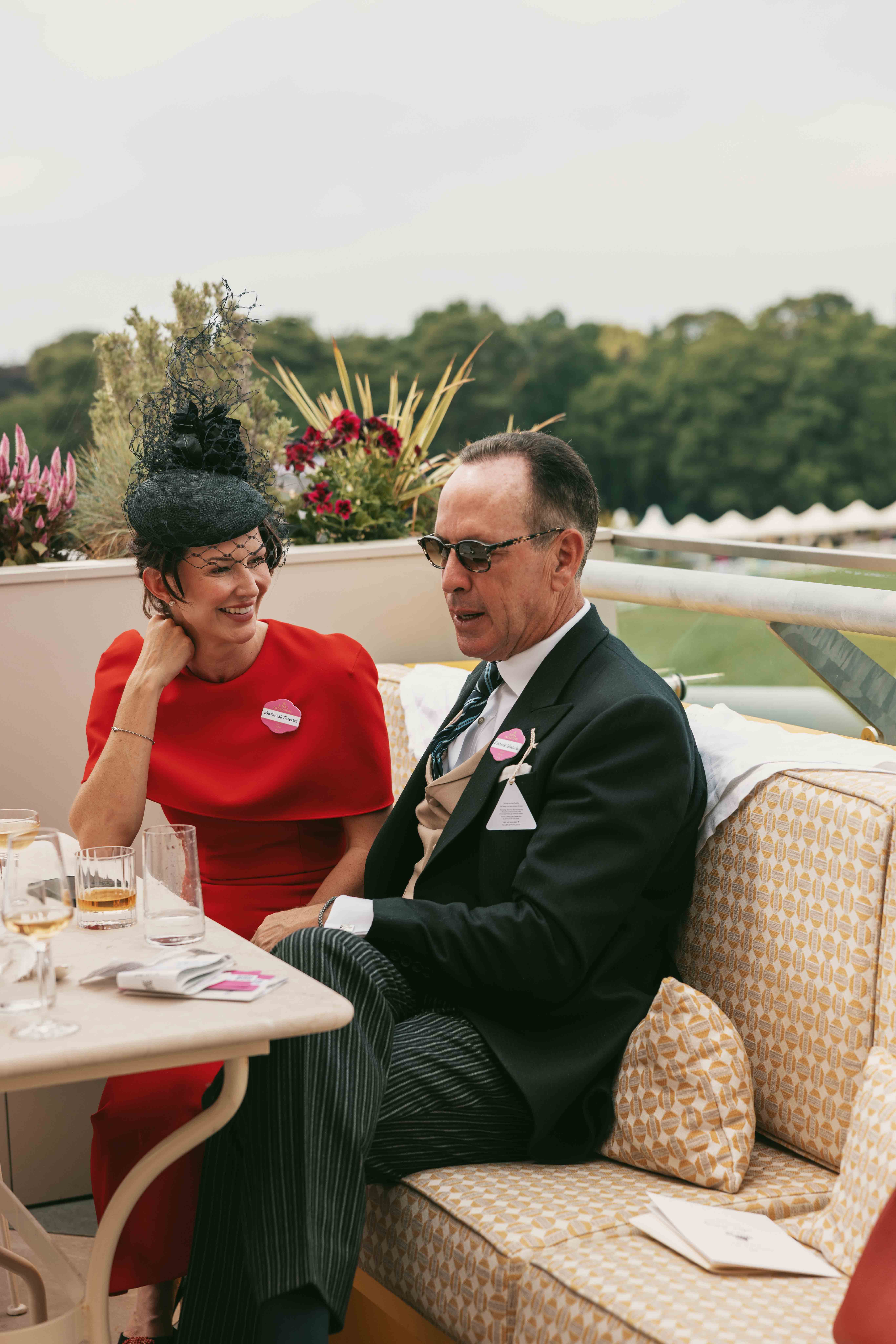 People attending Royal Ascot wearing morning dress