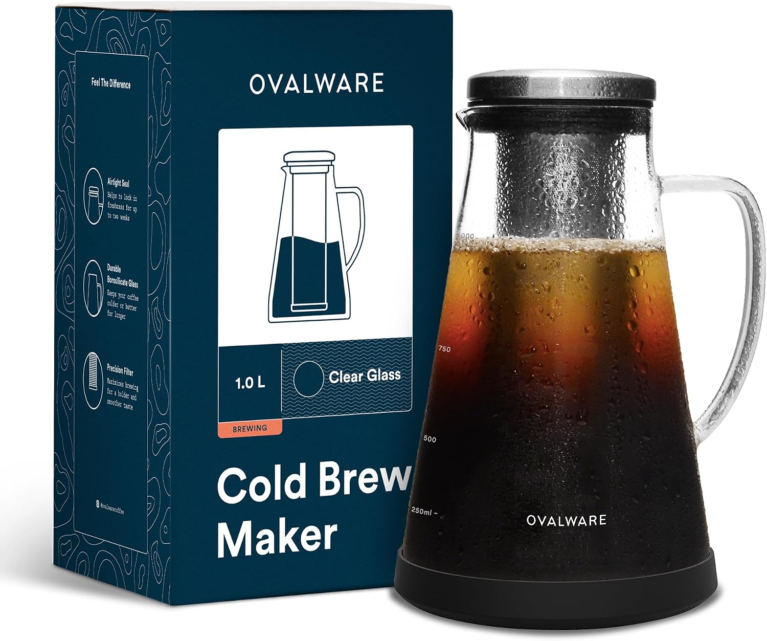 An Ovalware cold brew maker