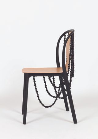 Belleville chair with pearls
