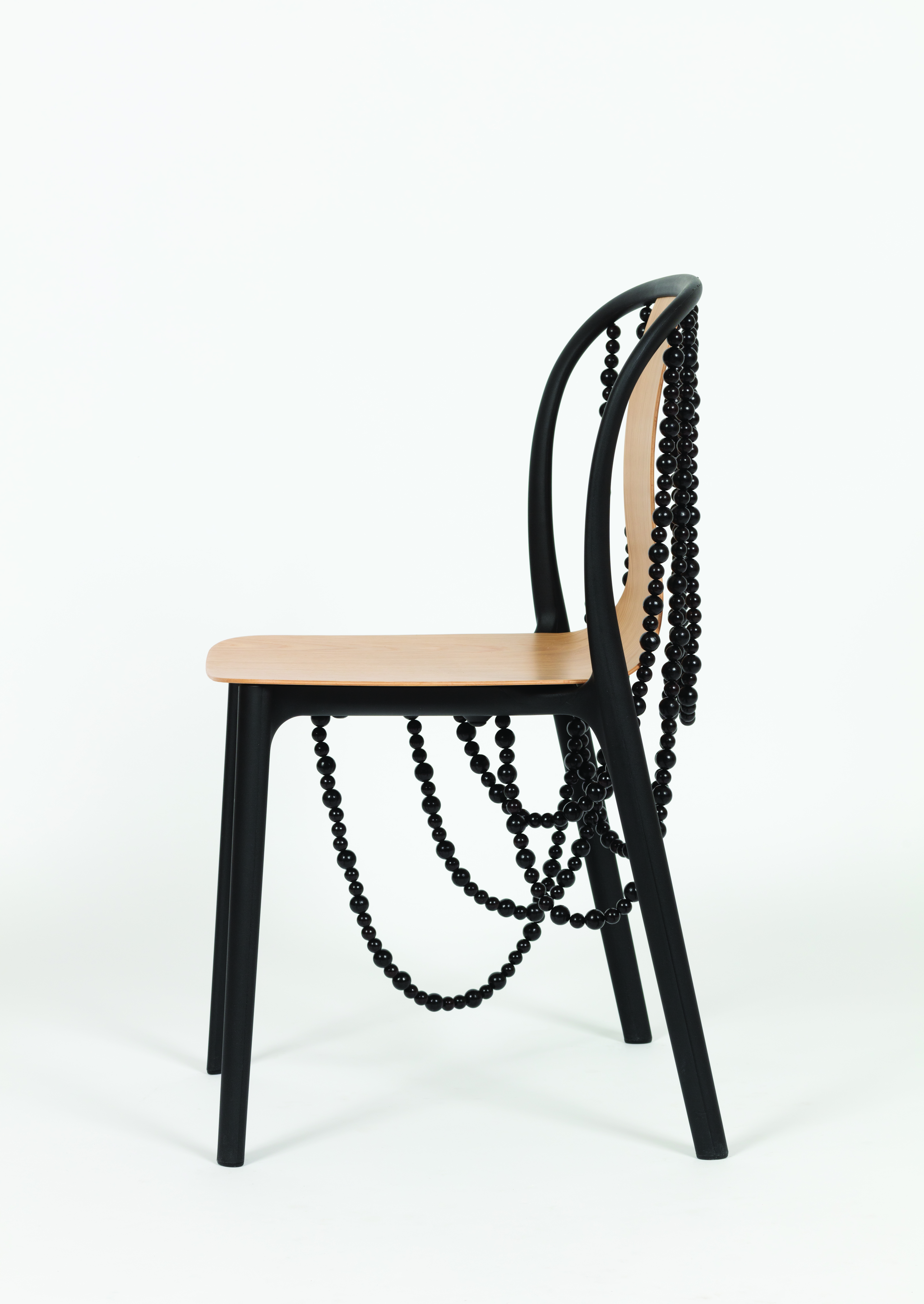 Belleville chair with pearls