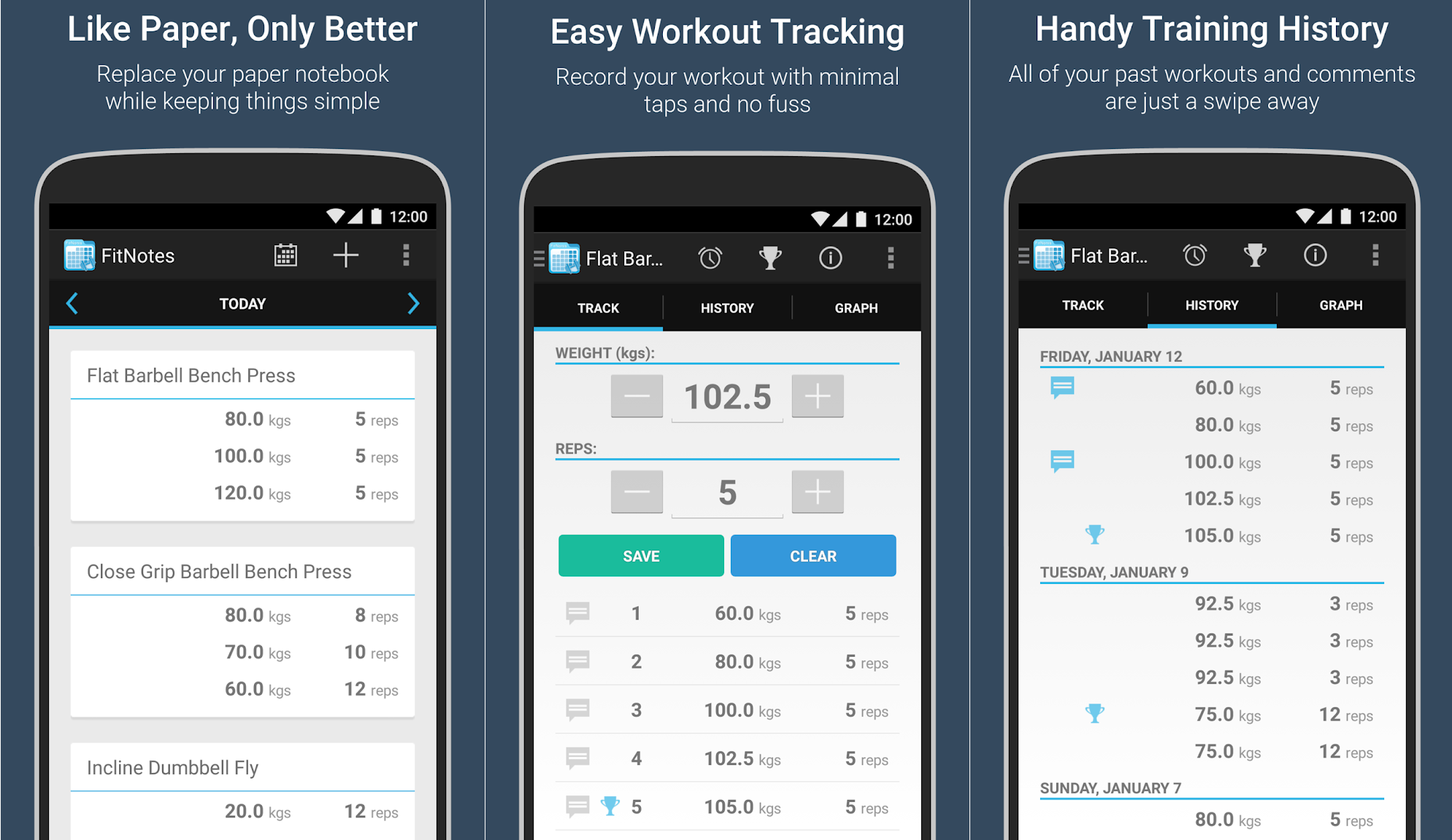 best android apps: fitnotes