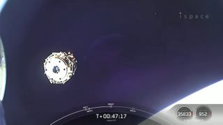 The Hakuto-R moon lander deploys from a SpaceX Falcon 9 upper stage on Dec. 11, 2022.