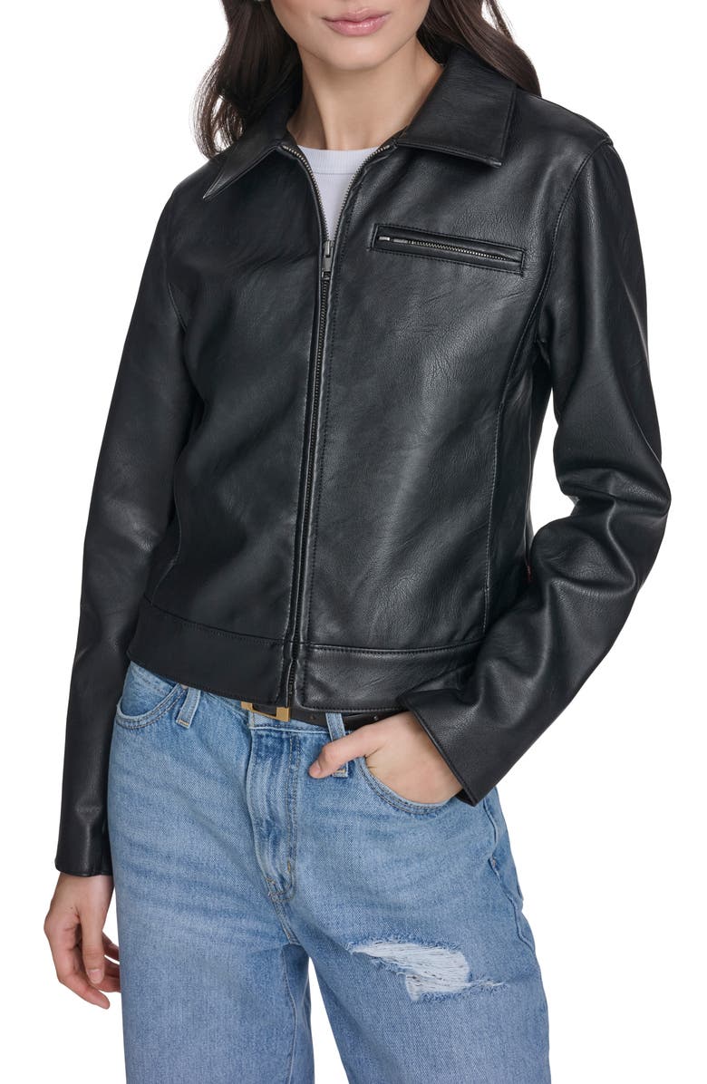 Faux Leather Jacket