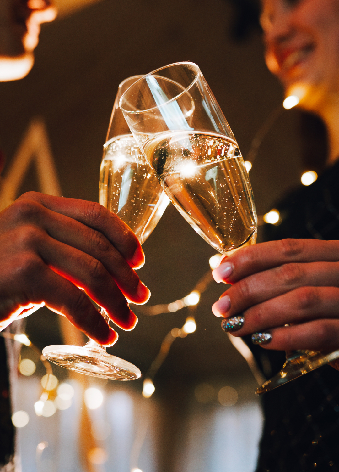 Glasses of champagne