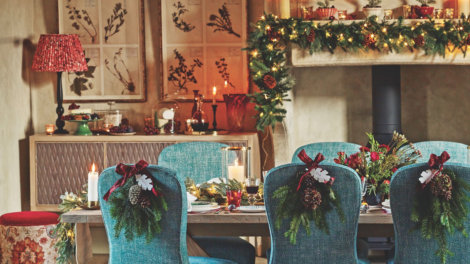 Christmas dining room