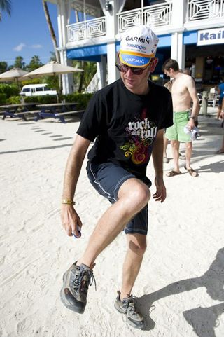 Jonathan Vaughters brought his team to the Caymans