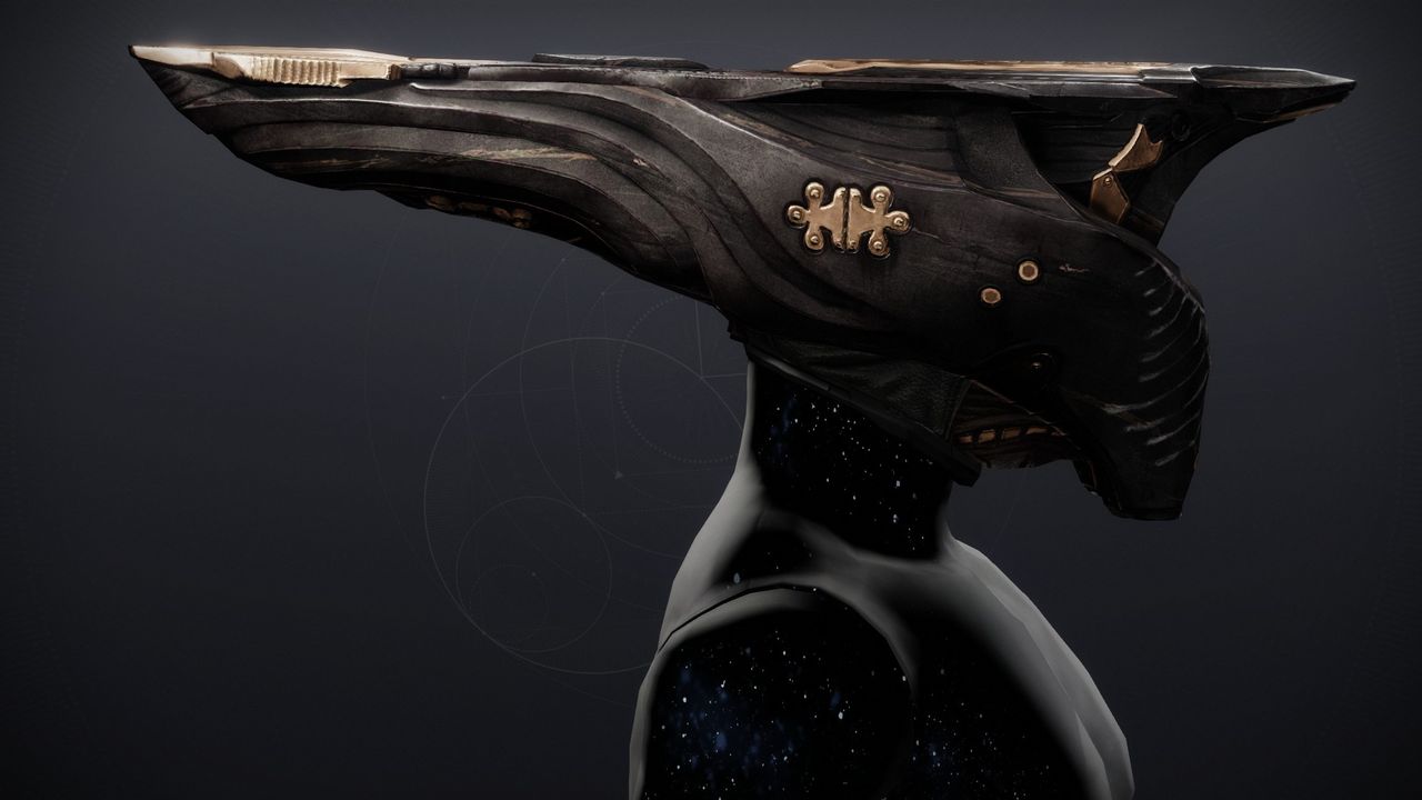 Destiny 2 Lost Sector exotic - Cenotaph Mask from the side