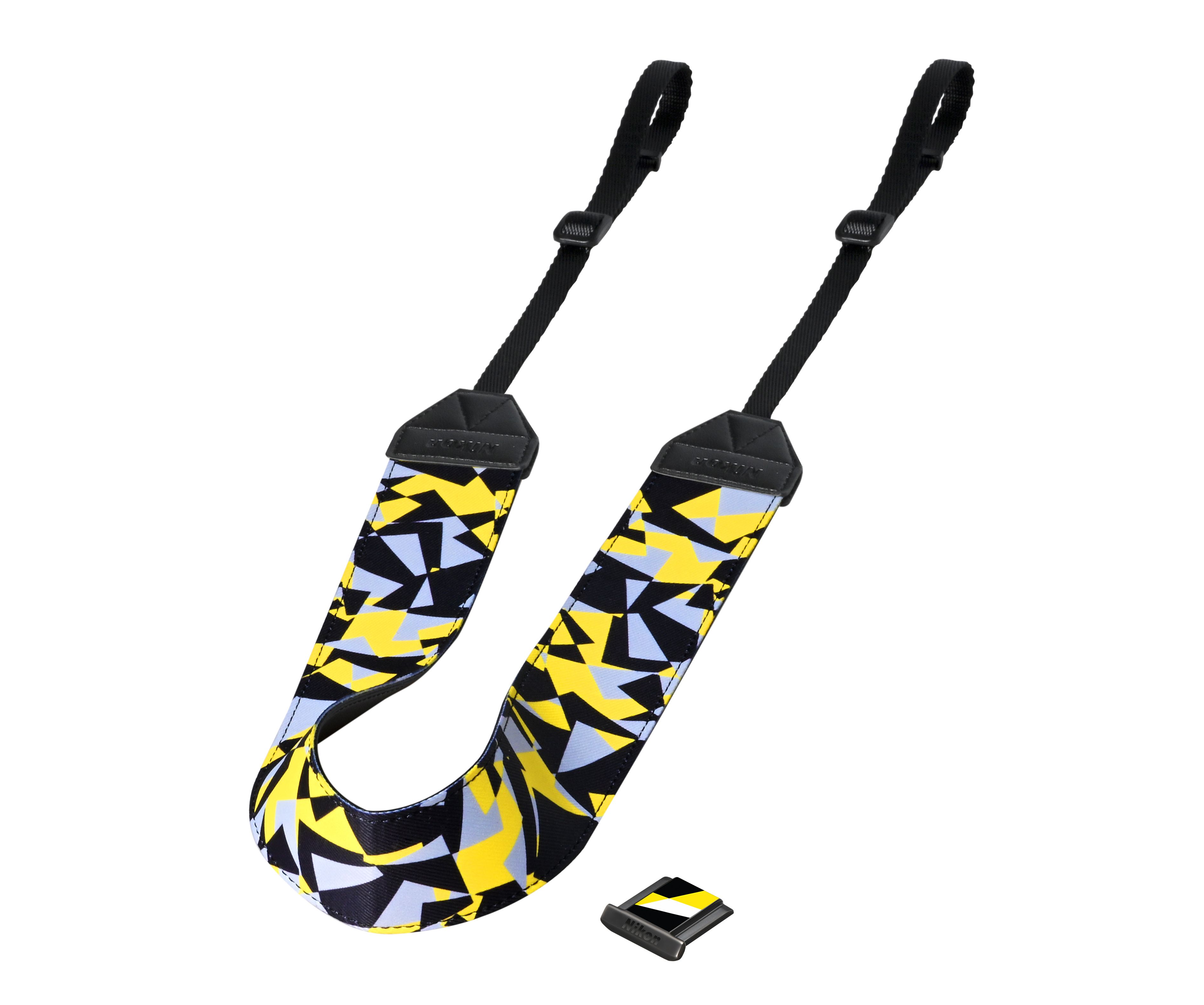 A limited edition camera strap with matching cover inspired by Nikon's partnership with Salt NYC