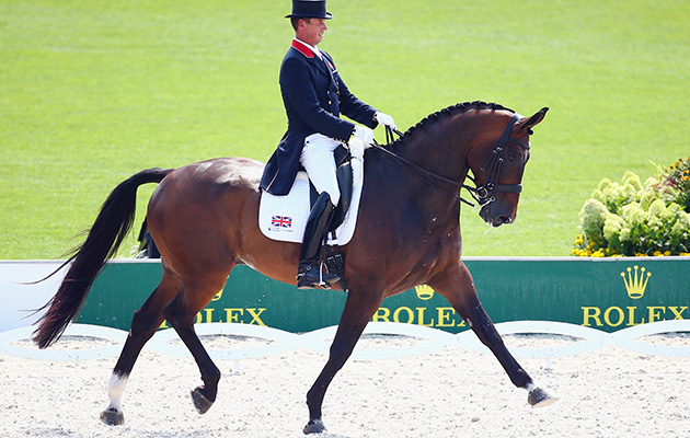 Carl and Nip Tuck during the 2015 European Championships in Aachen, where they took home the team silver medal