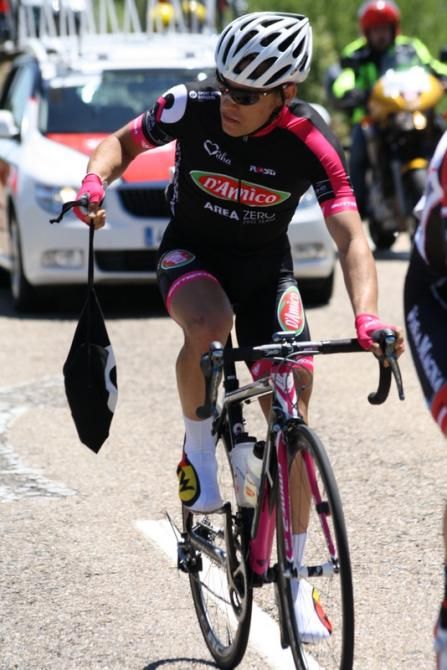Silvio Giorni (Area Zero) suffered a lot today. He struggled to not lose contact with the breakaway for most of the stage. Finally, the Italian was caught, left behind and constrained to abandon