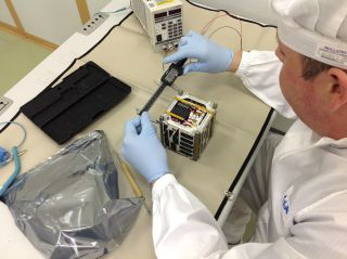 Lab Tech Works on NASA's TechEdSat