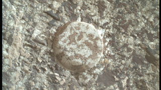 NASA's Mars Perseverance rover acquired this image using its SHERLOC WATSON camera, located on the turret at the end of the rover's robotic arm. Perseverance acquired this image on Sept. 1, 2026 (Sol 1967, or Martian day 1,967 of the Mars 2020 mission) at the local mean solar time of 16:18:01.