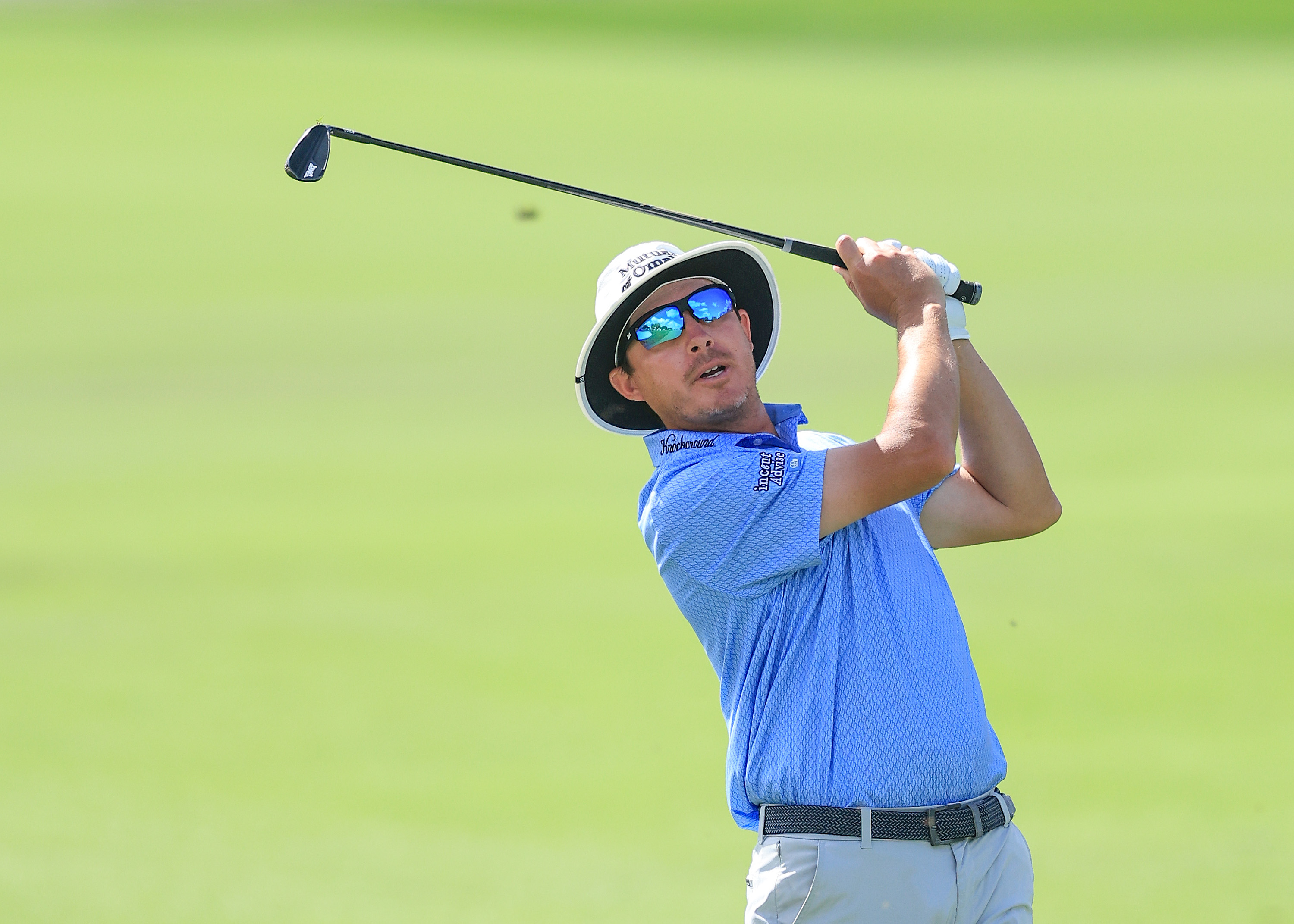 Joel Dahmen hits a wedge