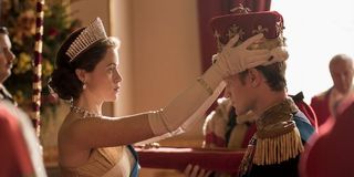 Queen Elizabeth crowning Phillip