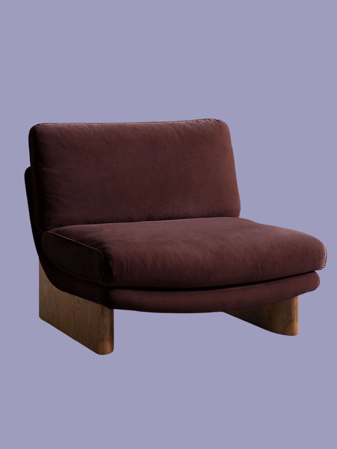 Soho Home, Tellis Chair in Velvet Aubergine