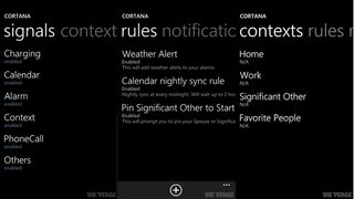 Windows Phone 8 Cortana screenshots