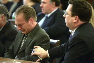Daniel Biechele listens to victim impact statements on the second day of Biechele's three day sentence hearing at Rhode Island Superior Court May 9, 2006 in Providence, Rhode Island.