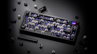 The Asus ROG Azoth Extreme's mechanical keys