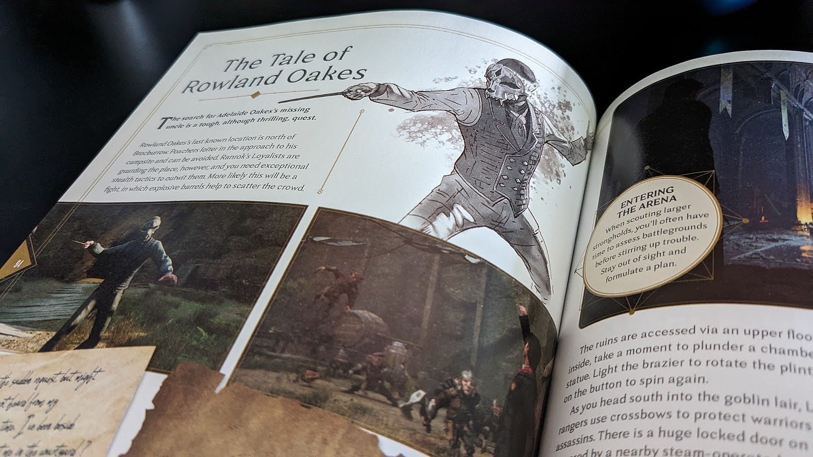 Hogwarts Legacy: La guía oficial del juego - La historia de Rowland Oakes página.