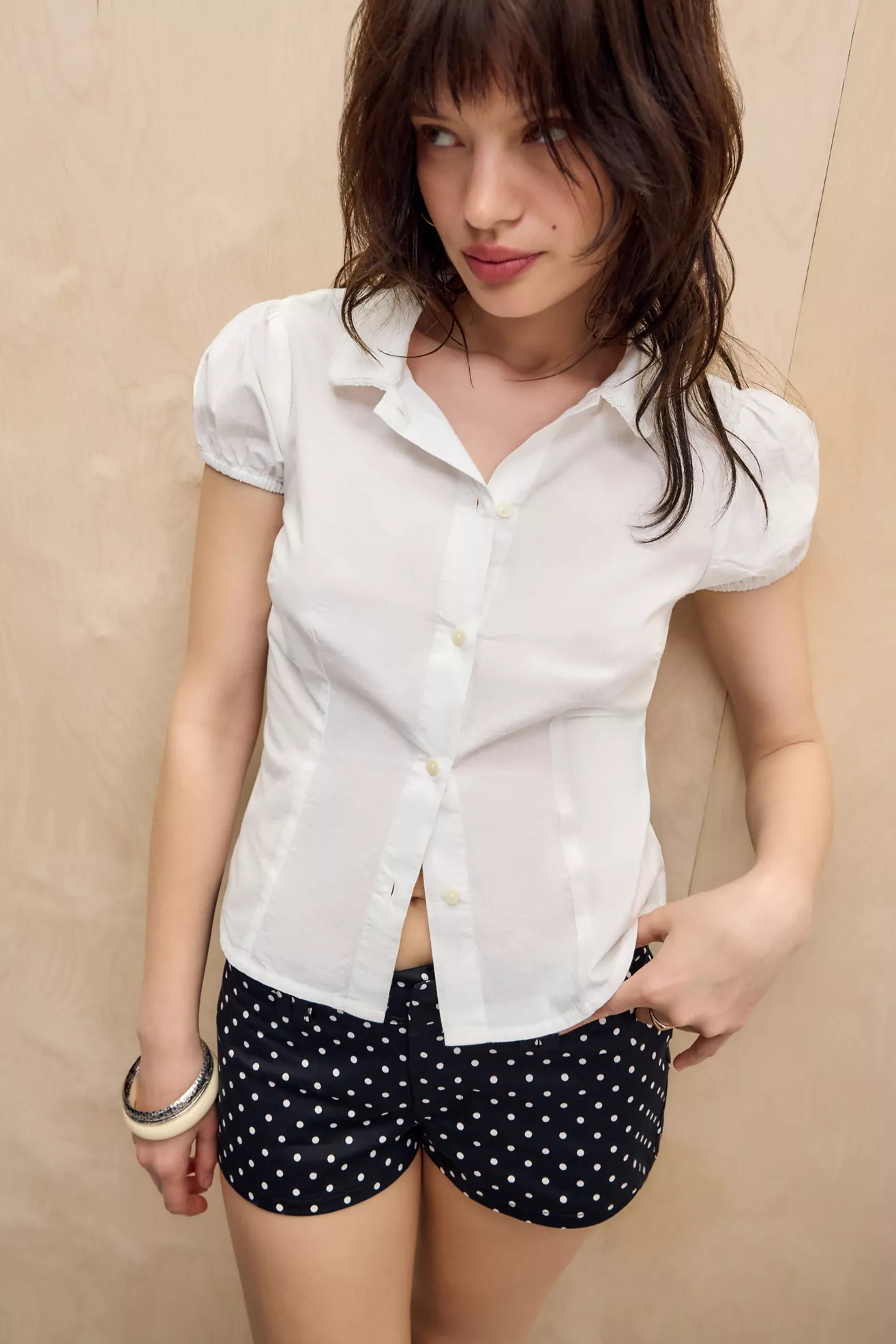 Kimchi Blue Cassie Collar Blouse