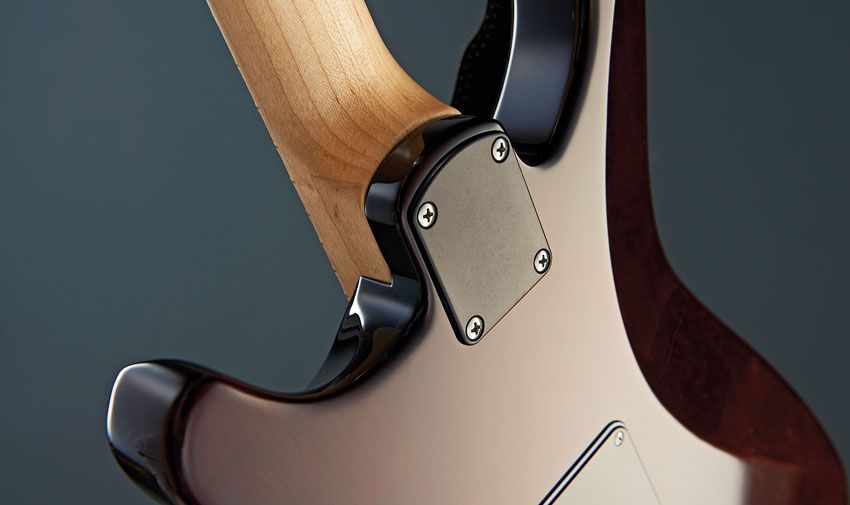 It maybe a classic bolt-on, which is relatively unusual for PRS, but the rounded heel makes for a comfortable upper-fret ride
