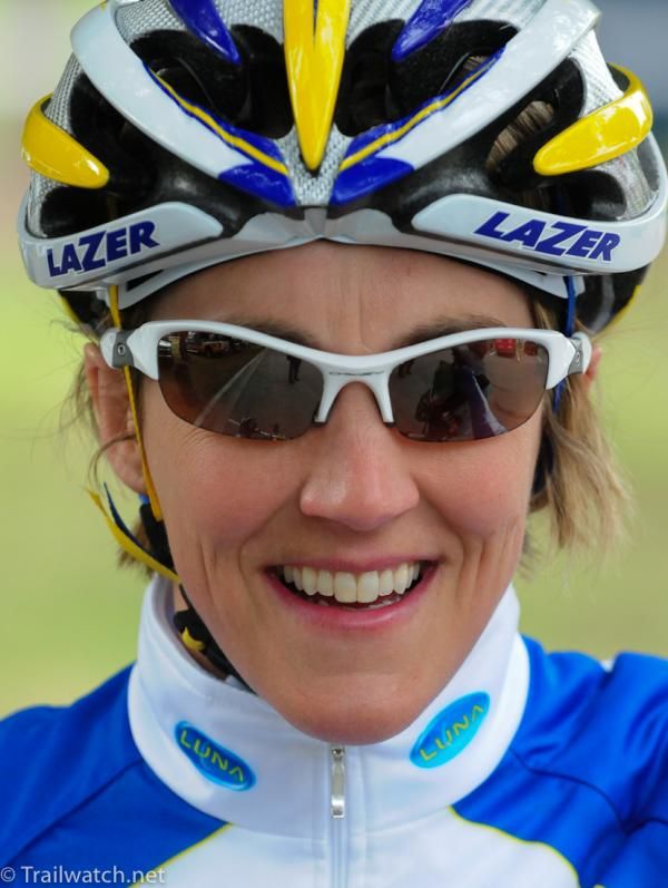 X-Terra athlete Danelle Kabush (Luna Pro Team) brought her children to watch her race