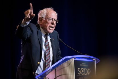 Sen. Bernie Sanders speaks in South Carolina