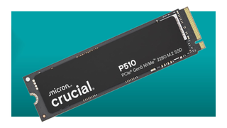 The Crucial P510 floats in the teal-gradient PC Gamer deal void.