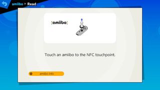 Nintendo amiibo scan screen