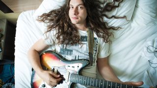 Kurt Vile playing a Fender Jaguar