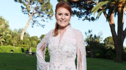 Sarah Ferguson, Duchess of York attends the amfAR Cannes Gala 30th edition Presented by Chopard and Red Sea International Film Festival at Hotel du Cap-Eden-Roc on May 23, 2024 in Cap d'Antibes, France.