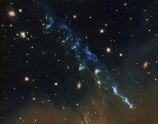 A newborn star captured by Hubble